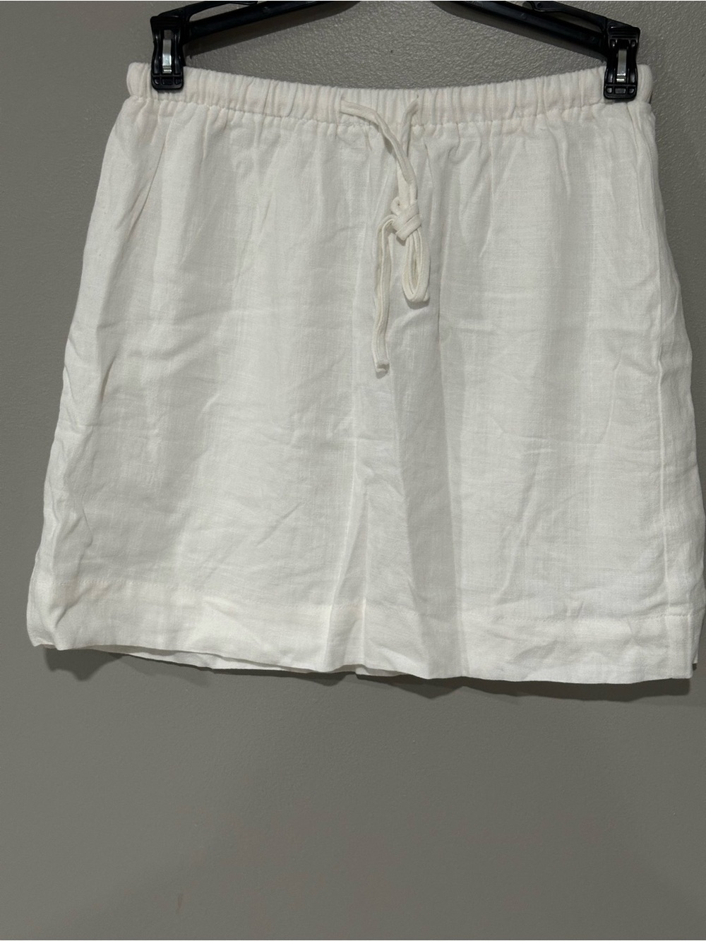 Princess Polly White Elastic Waist Skirt